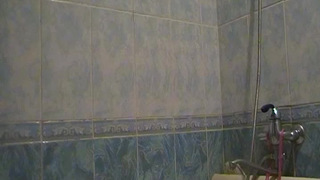Dick fingering and anal masturbation in shower
