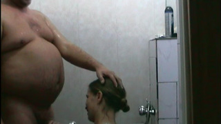 Dick, shower, blowjob