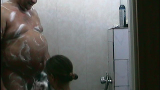 Dick, shower, blowjob