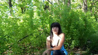 Walking over the park