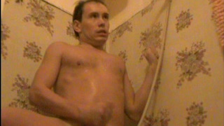 Man's anal masturbation