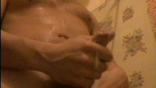 Man's anal masturbation