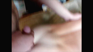 Crooked dick in whore's mouth